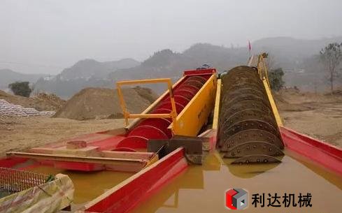 洗砂機現場